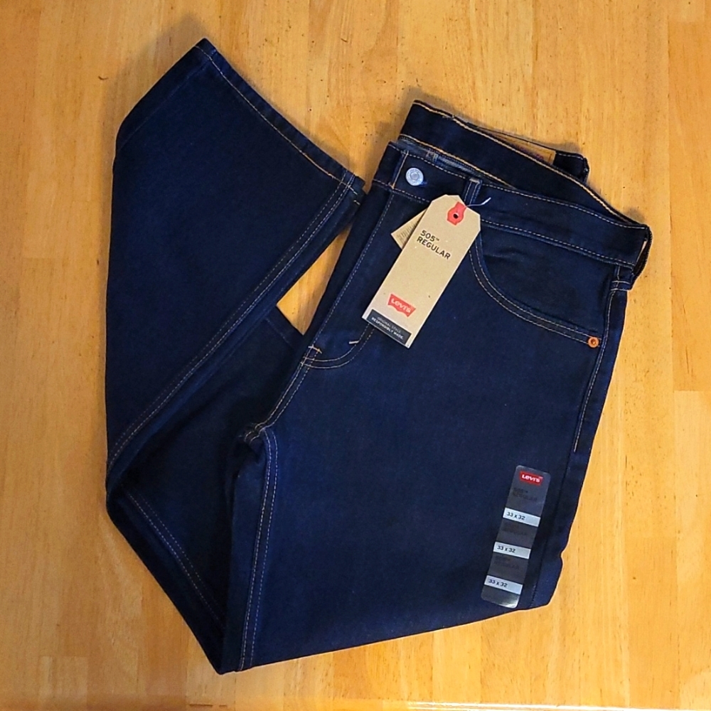 Levi's 505 Regular Mens Jeans 33 x 32